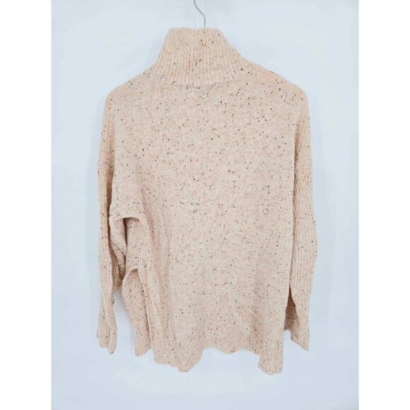 Ann Taylor Cashmere Pink Speckled Turtleneck Tunic Sweater Size Small - Picture 4 of 7